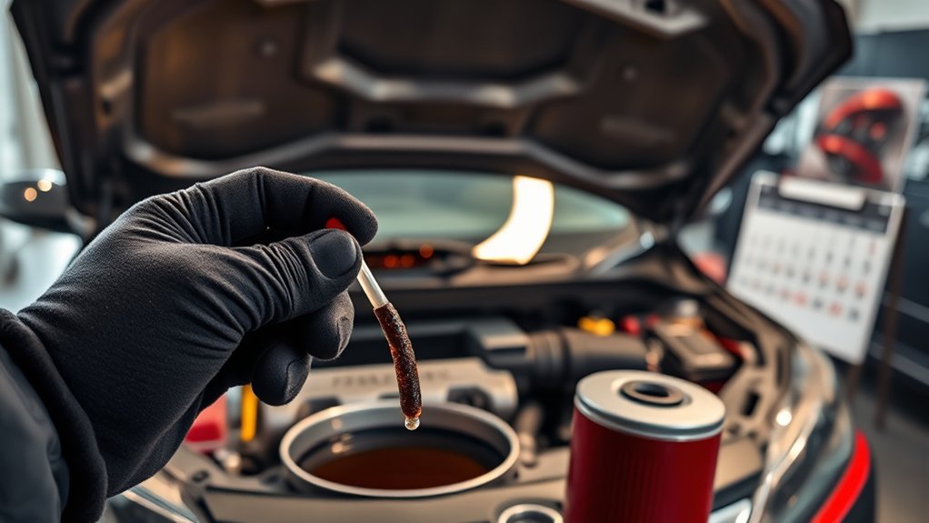 Toyota Camry maintenance reminder and engine oil warning signs