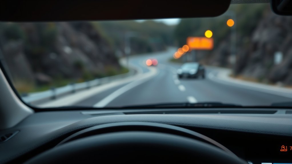 Toyota Camry lane departure alert reacting to unclear road markings