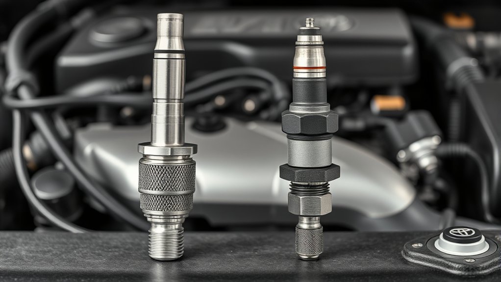 Toyota Camry conventional oxygen sensor compared with a wide-range air-fuel ratio sensor