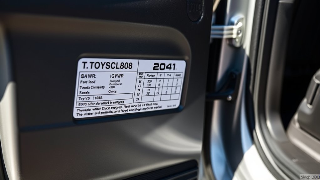Toyota Tundra payload, GVWR, and tire loading information