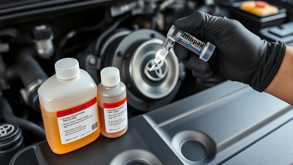 DOT 3 or DOT 4 brake fluid selection for a Toyota Tacoma