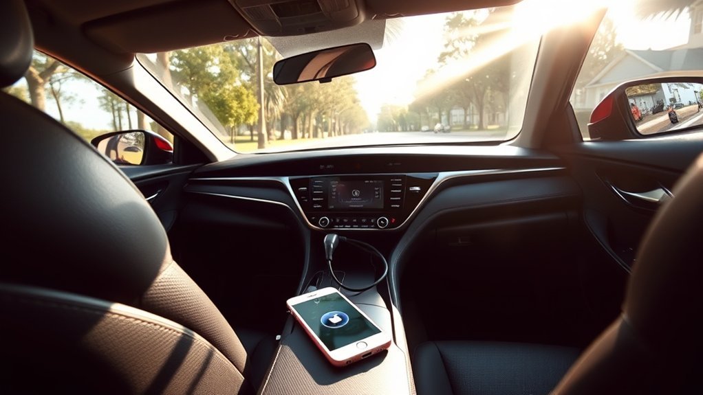 Preparing an iPhone for Apple CarPlay setup in a Toyota Camry