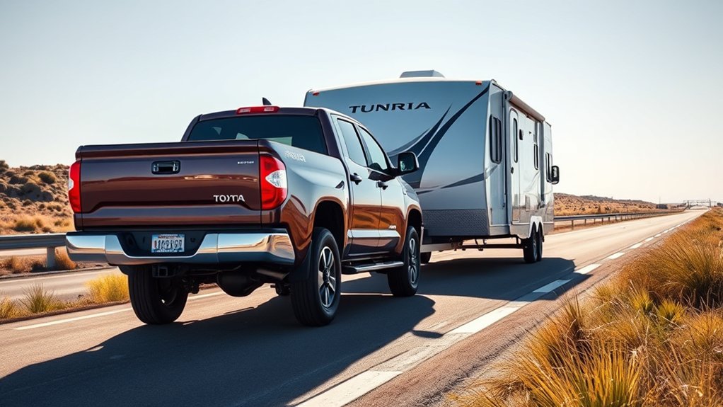 Pre-trip trailer sway prevention checks for a Toyota Tundra