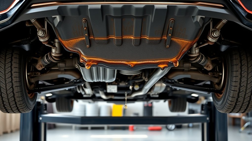 Regular Toyota Camry maintenance and engine oil leak inspection