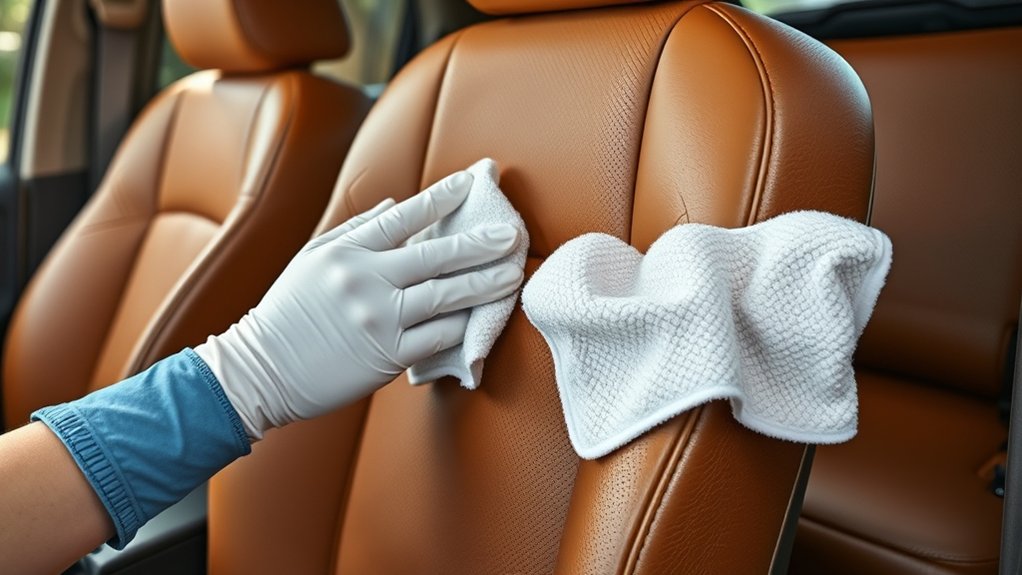 properly dry leather seats