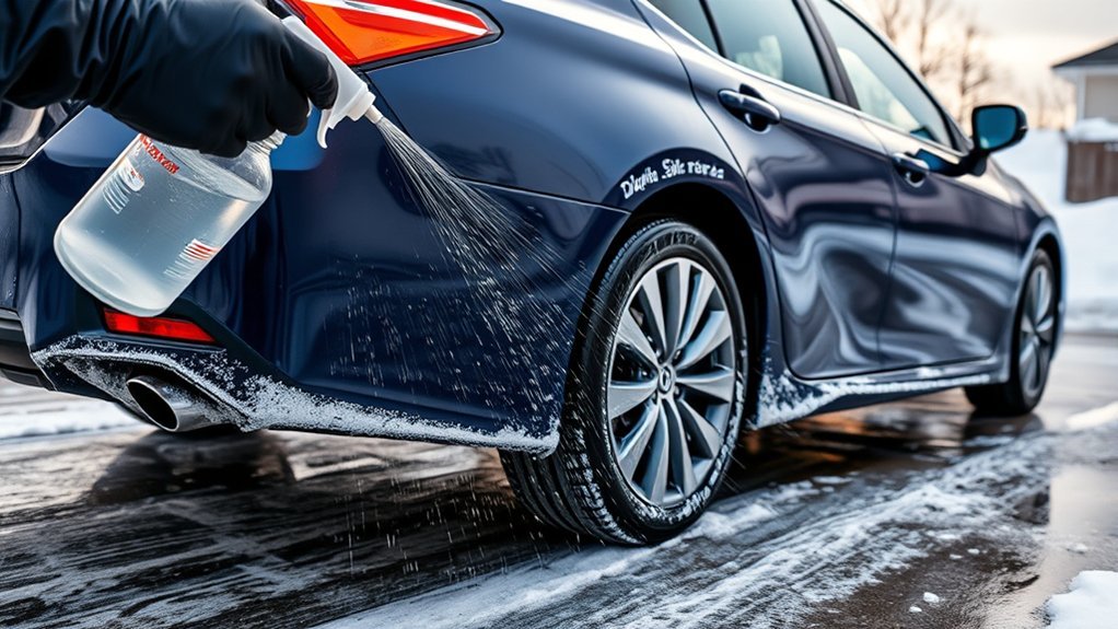 Toyota Camry protected from winter road salt