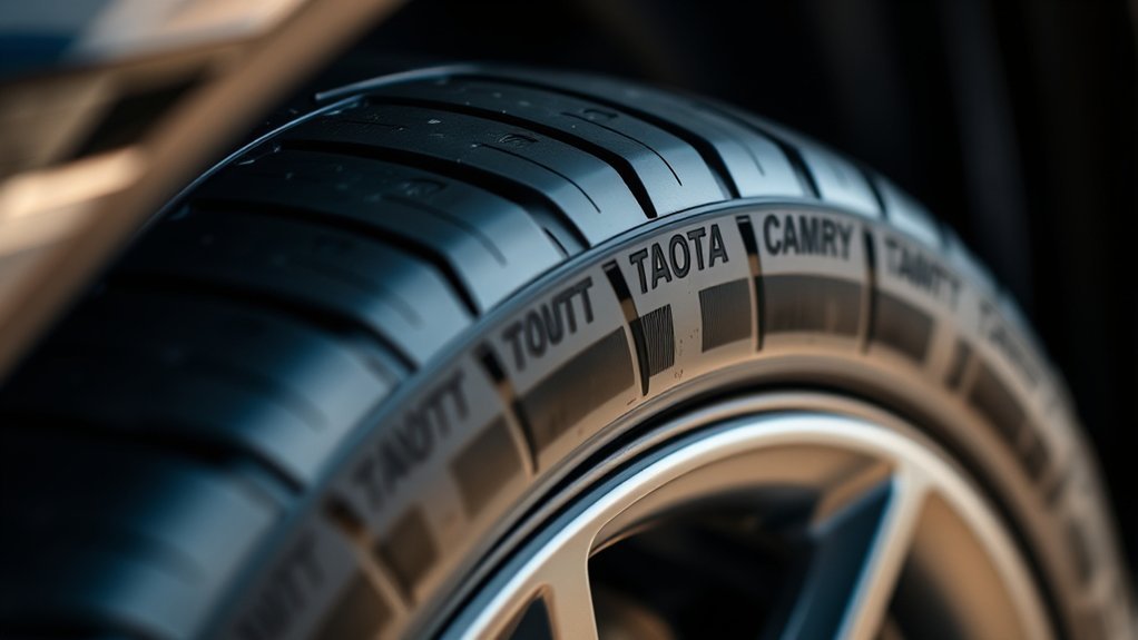 Radial tire construction used for modern Toyota Camry tires