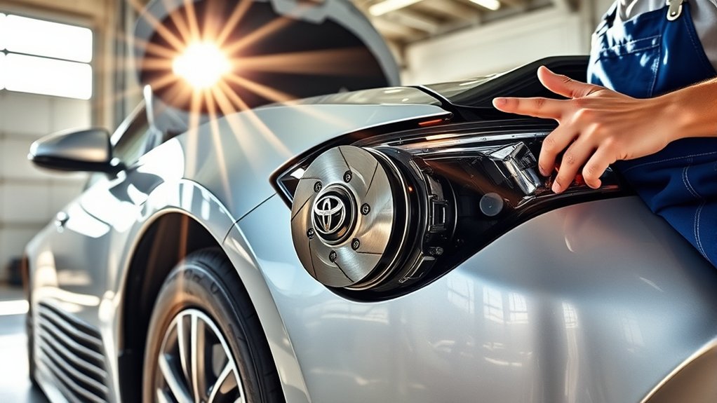 Toyota Camry Hybrid regenerative braking recovering energy during deceleration