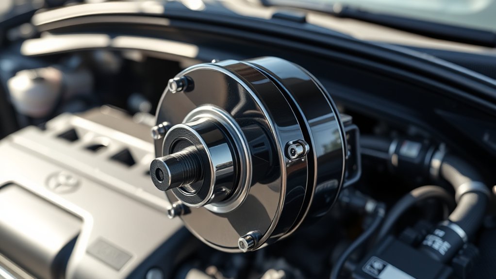 professional inspection of a Toyota Camry brake booster and brake-assist system