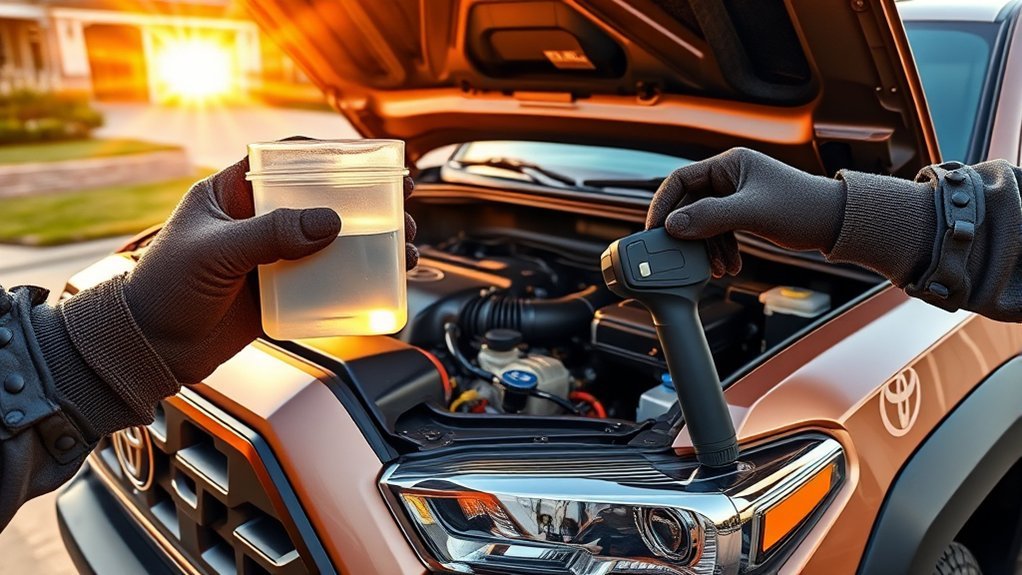 Toyota Tacoma coolant system maintenance