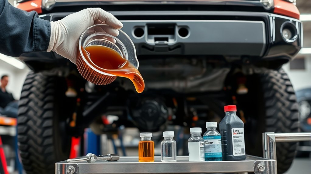 Regular Toyota Tundra transfer case inspection and fluid service
