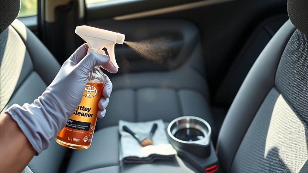 removing stains from seats