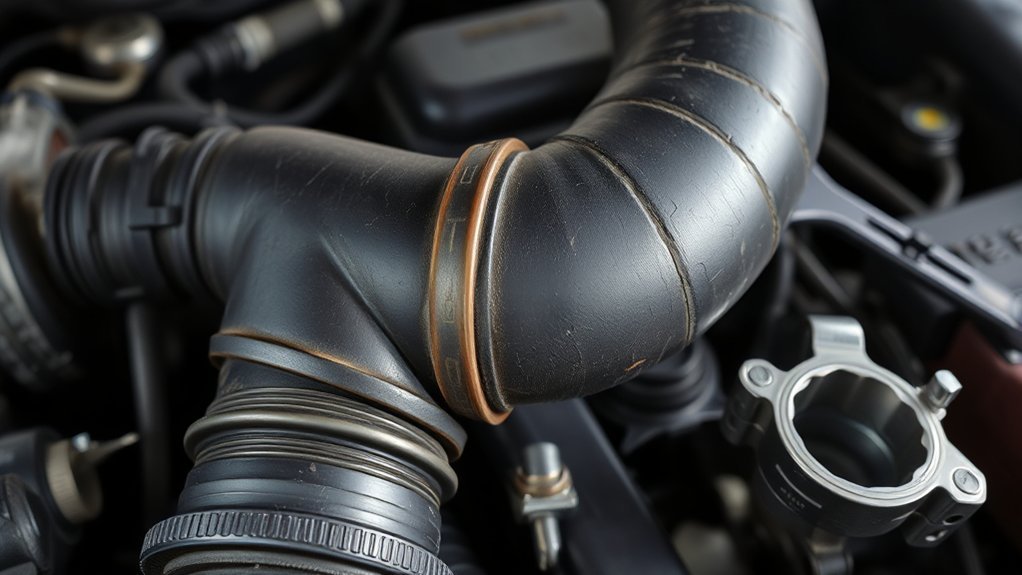 Replacing a damaged Toyota Camry radiator hose and securing its clamps