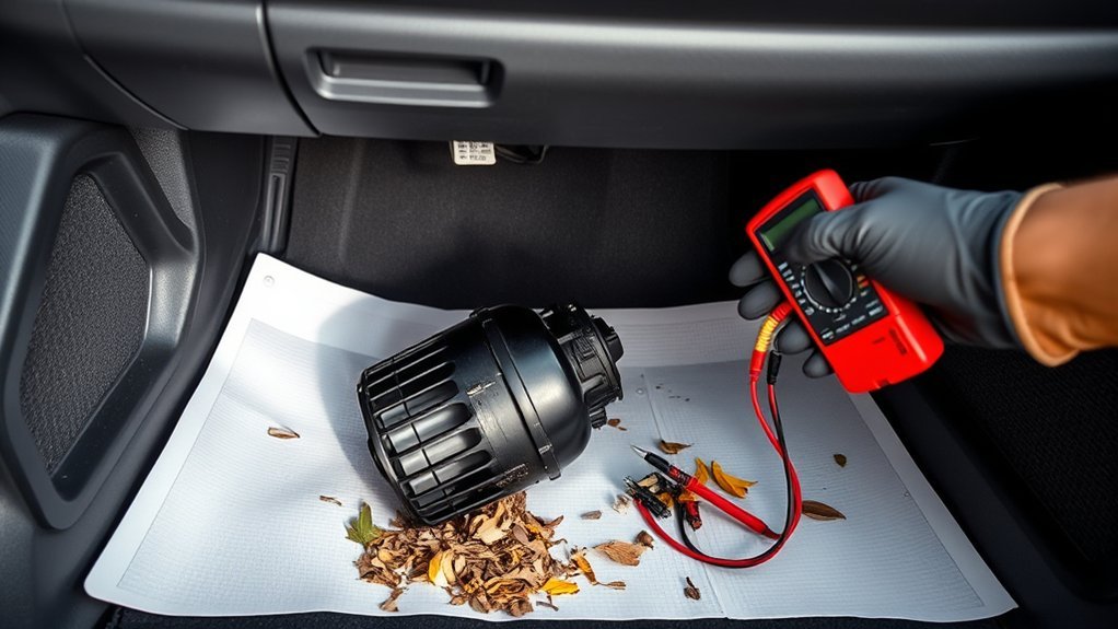 Replacing a failed Toyota Camry HVAC blower motor after electrical diagnosis
