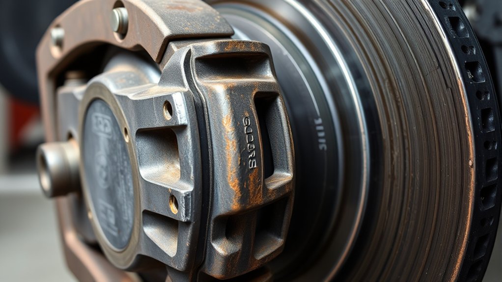 Toyota Camry brake calipers being compared for same-axle replacement