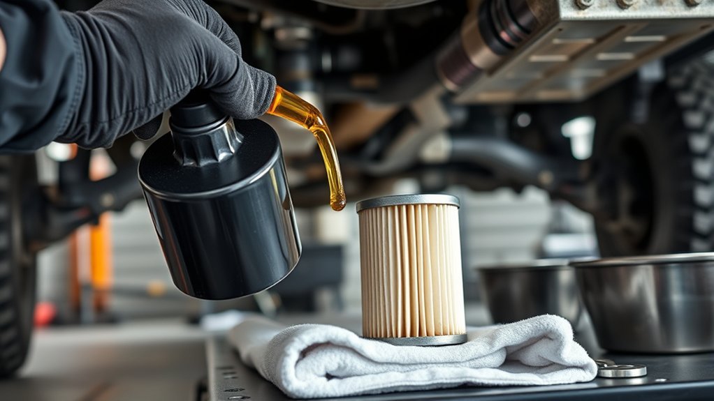 Removing and installing a Toyota Tacoma cartridge oil filter