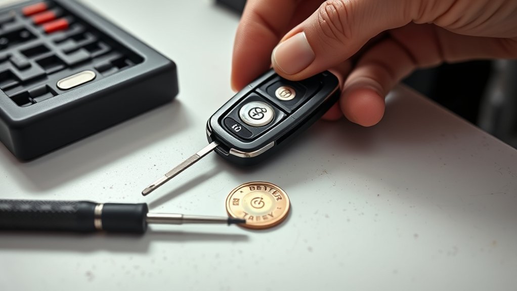 replace tacoma key fob battery