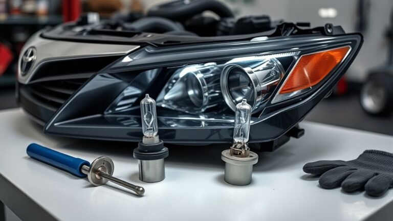 replace toyota camry headlight bulb