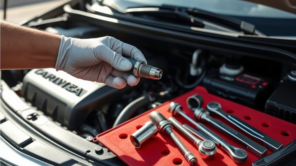 replace toyota camry spark plugs