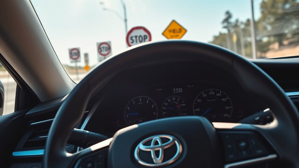 Troubleshooting Toyota Camry Road Sign Assist camera and display issues