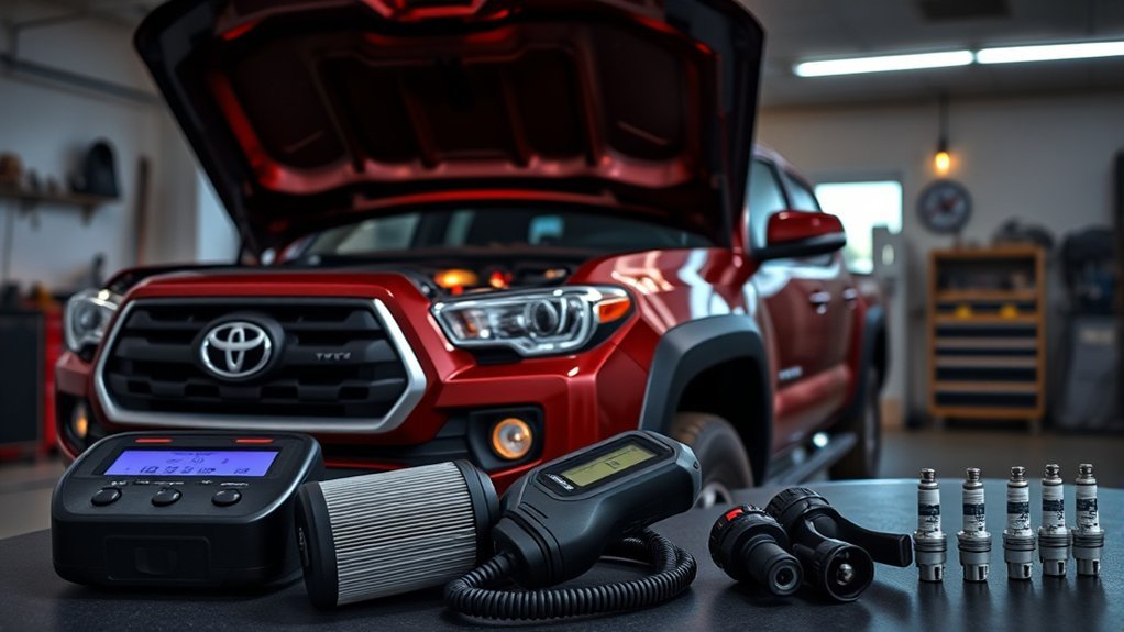 Routine Toyota Tacoma maintenance to reduce check engine light problems
