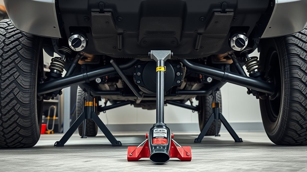 safe jack stand placement