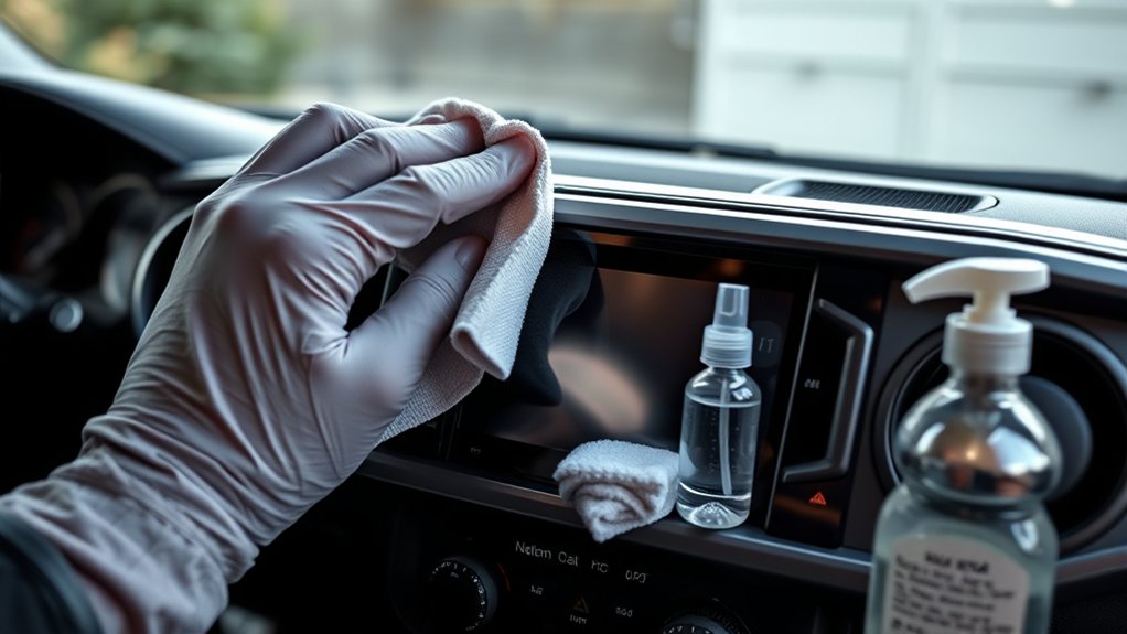 safe touchscreen cleaning steps