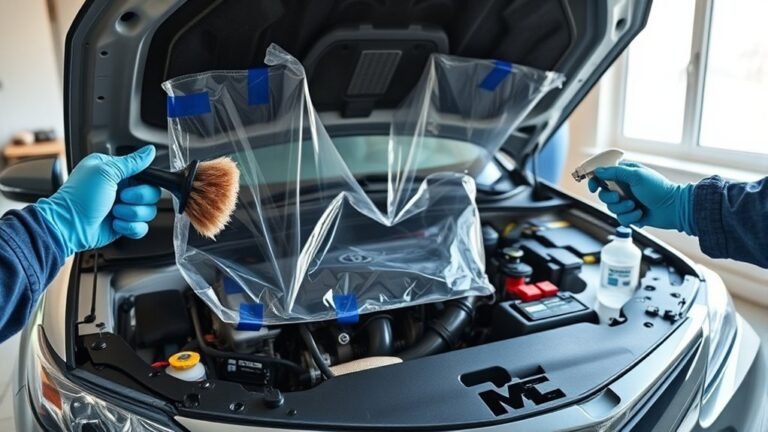 safely clean engine bay