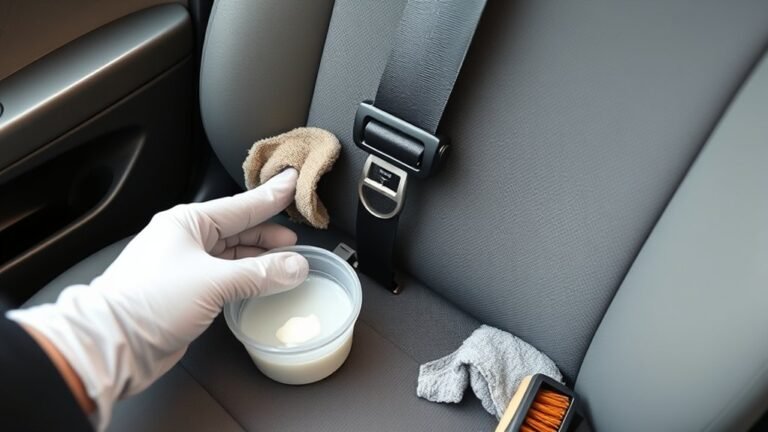 safely clean seat belts