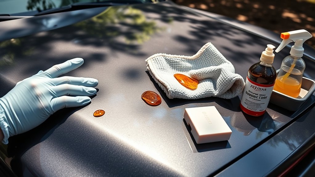safely remove tree sap
