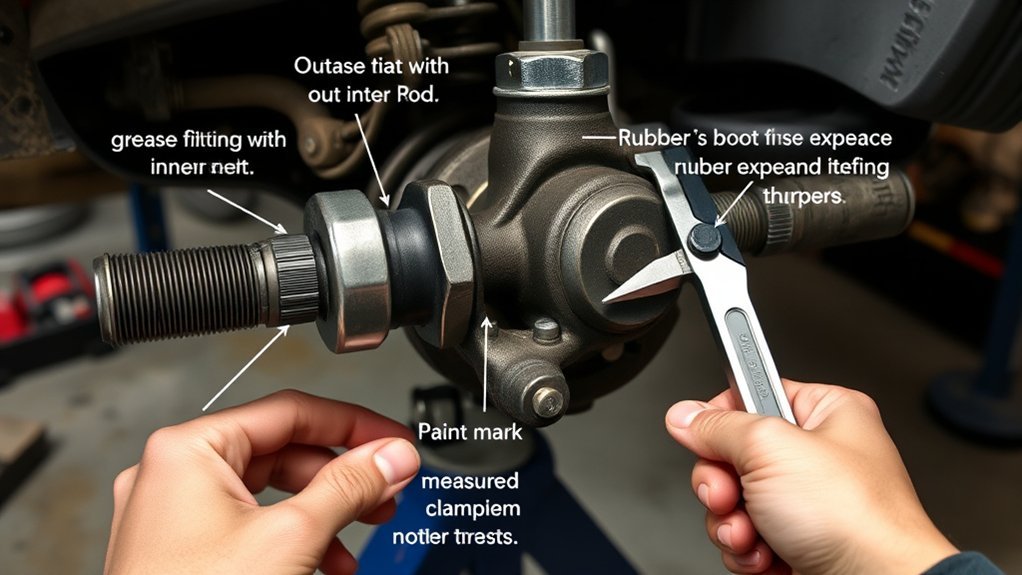 secure outer tie rod installation