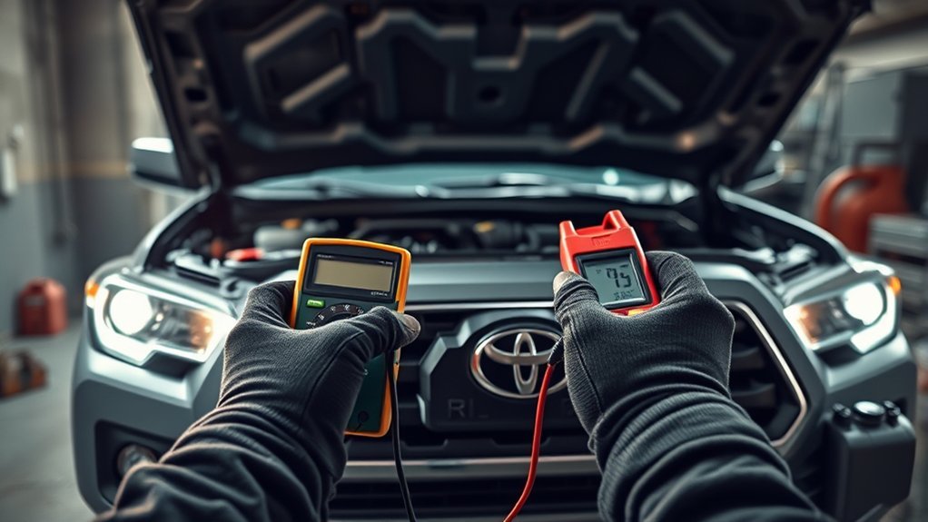 Toyota Tacoma receiving professional no-start diagnostics