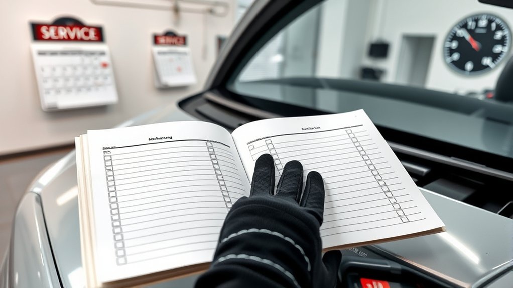 Toyota Camry maintenance log showing scheduled service intervals