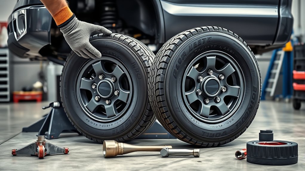 Side-to-side tire swap considerations for a Toyota Tundra
