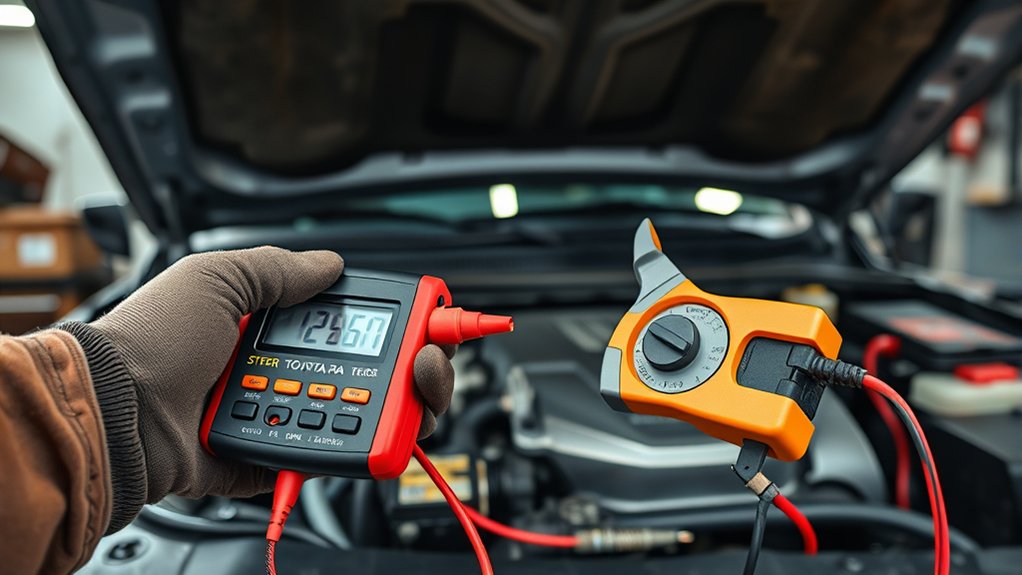 Toyota Tundra slow-cranking diagnosis with battery, cable, and starter checks