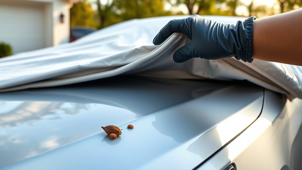 Snug breathable car cover protecting a Toyota Camry