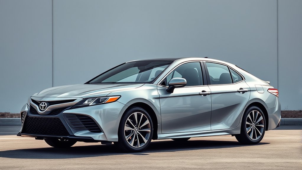 Side view showing the exterior proportions of a 2025 Toyota Camry