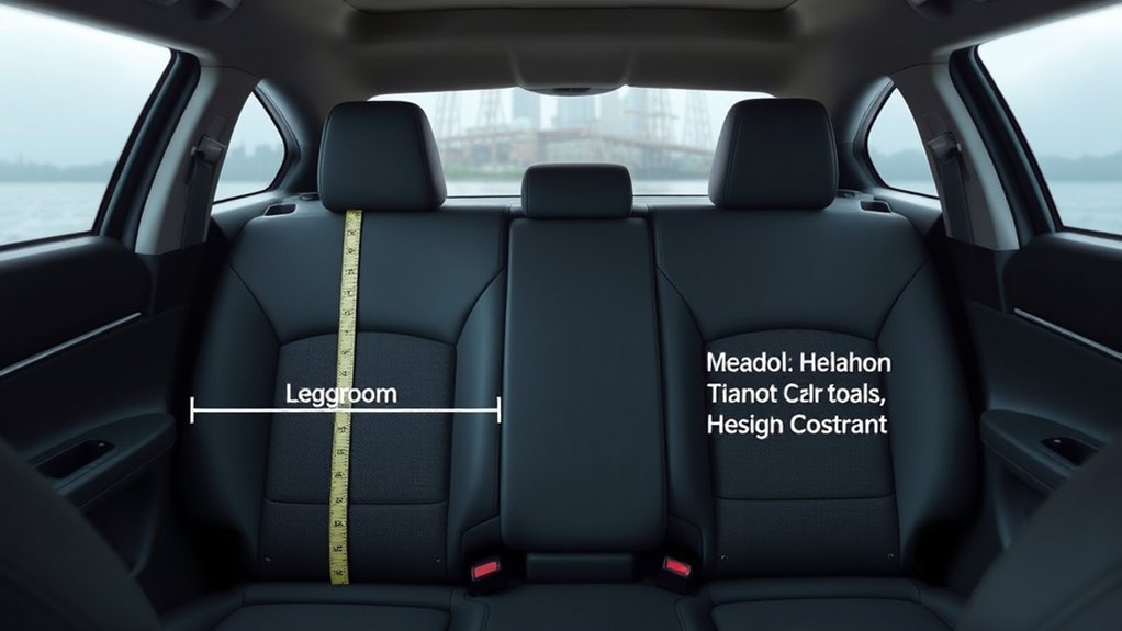 Toyota Camry rear bench showing outer seats and center seating position