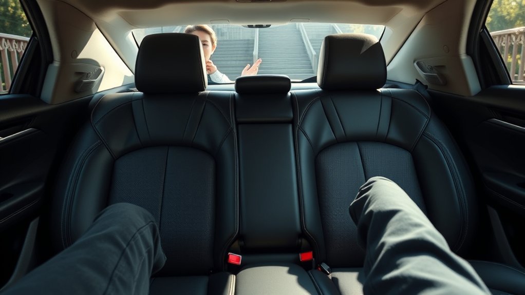 2025 Toyota Camry rear seat showing passenger legroom and seating space