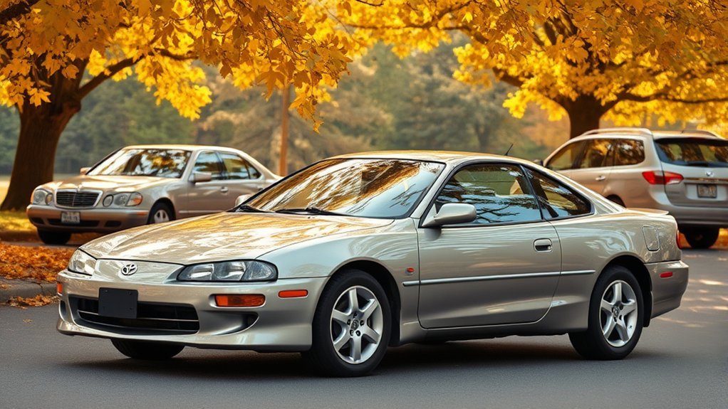 Third-generation Toyota Camry coupe illustrating the model's 1990s two-door body style