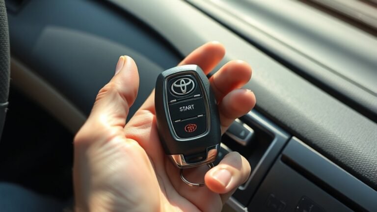 start camry without key fob