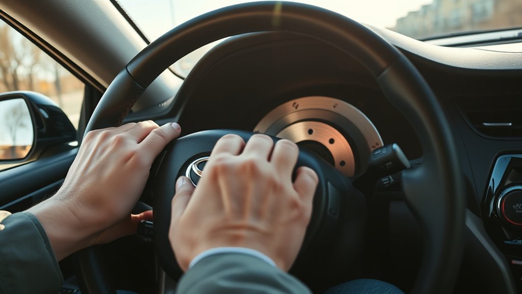 steering wheel vibration when braking