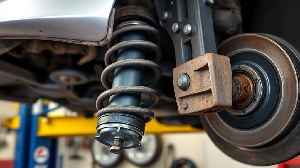 Toyota Camry strut and suspension bushing maintenance inspection