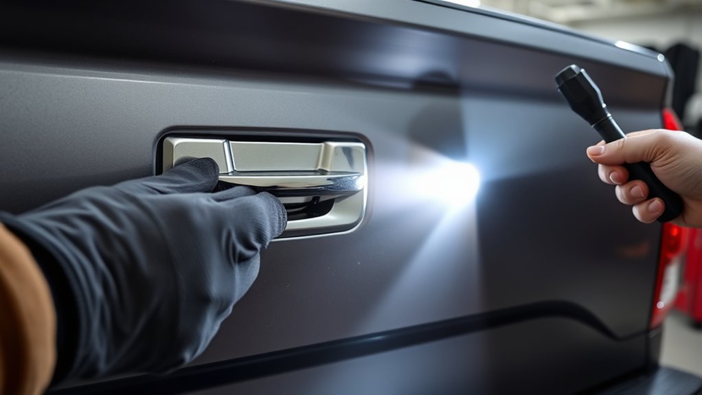 Safely troubleshooting a stuck Toyota Tundra tailgate latch