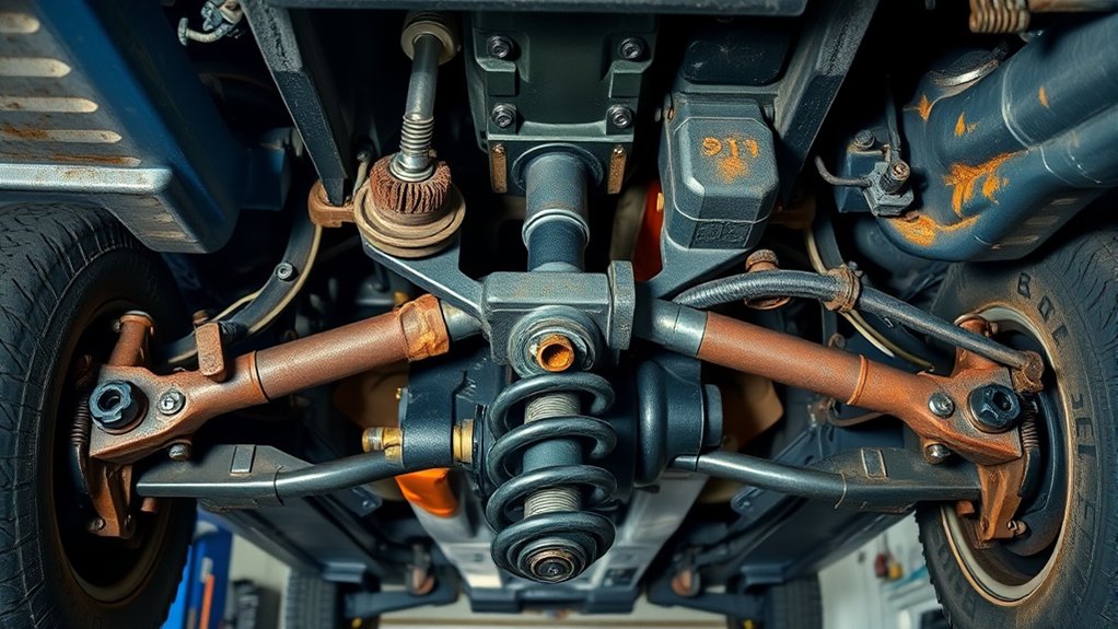 Toyota Tundra suspension and tire inspection for signs of wear