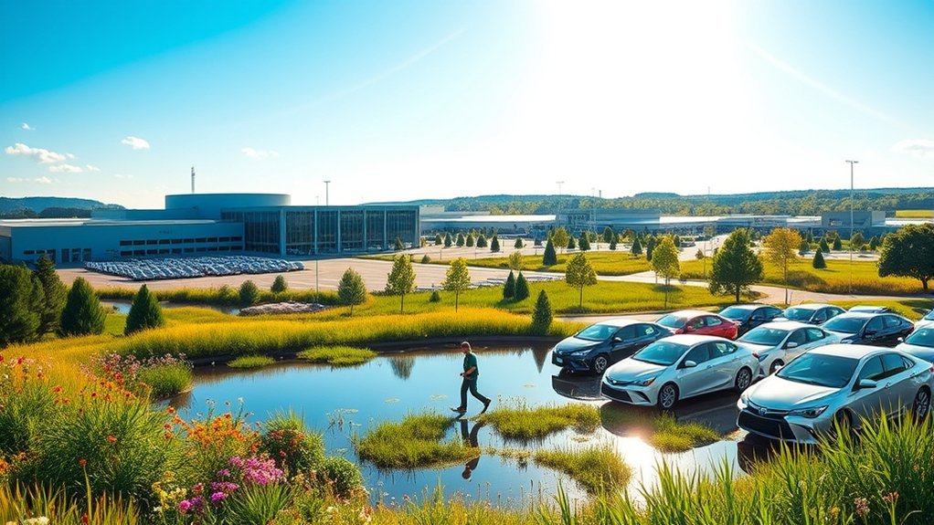 Sustainable vehicle manufacturing practices at Toyota Kentucky