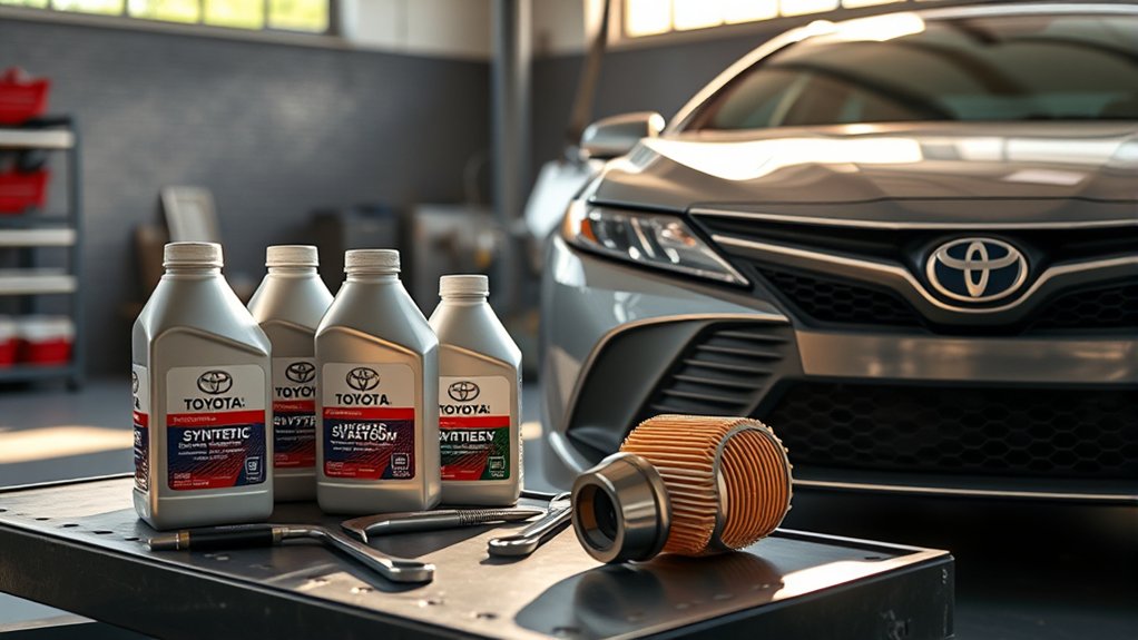 Comparing the total cost of synthetic and conventional oil for a Toyota Camry