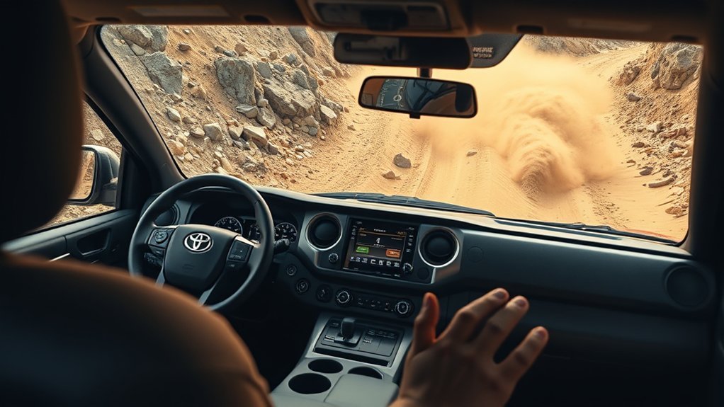 Toyota Tacoma Multi-Terrain Select and Crawl Control managing off-road traction