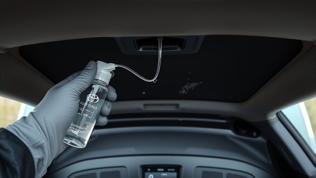 test toyota camry sunroof drains