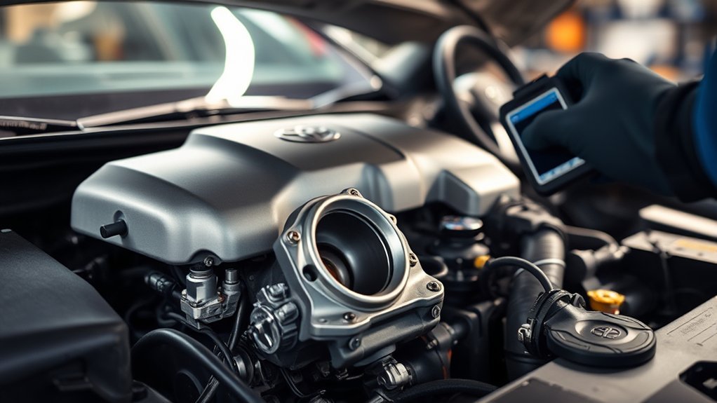 Toyota Camry electronic throttle body and air-intake maintenance
